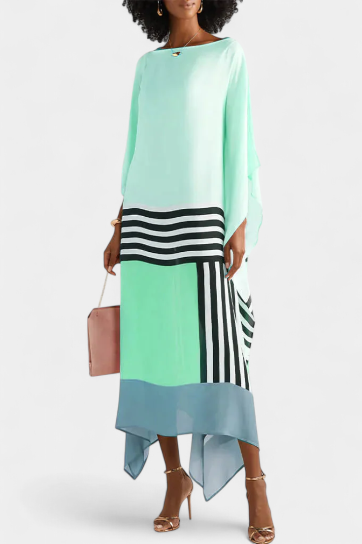 Elenora Kaftan Geometryczny o Szerokim Kroju