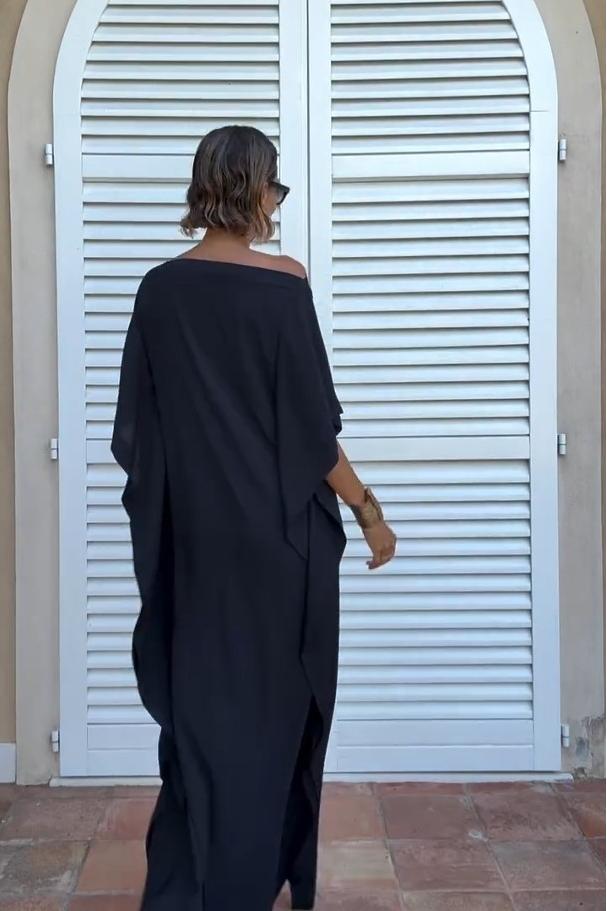 Asymetryczny Kaftan z Paskiem
