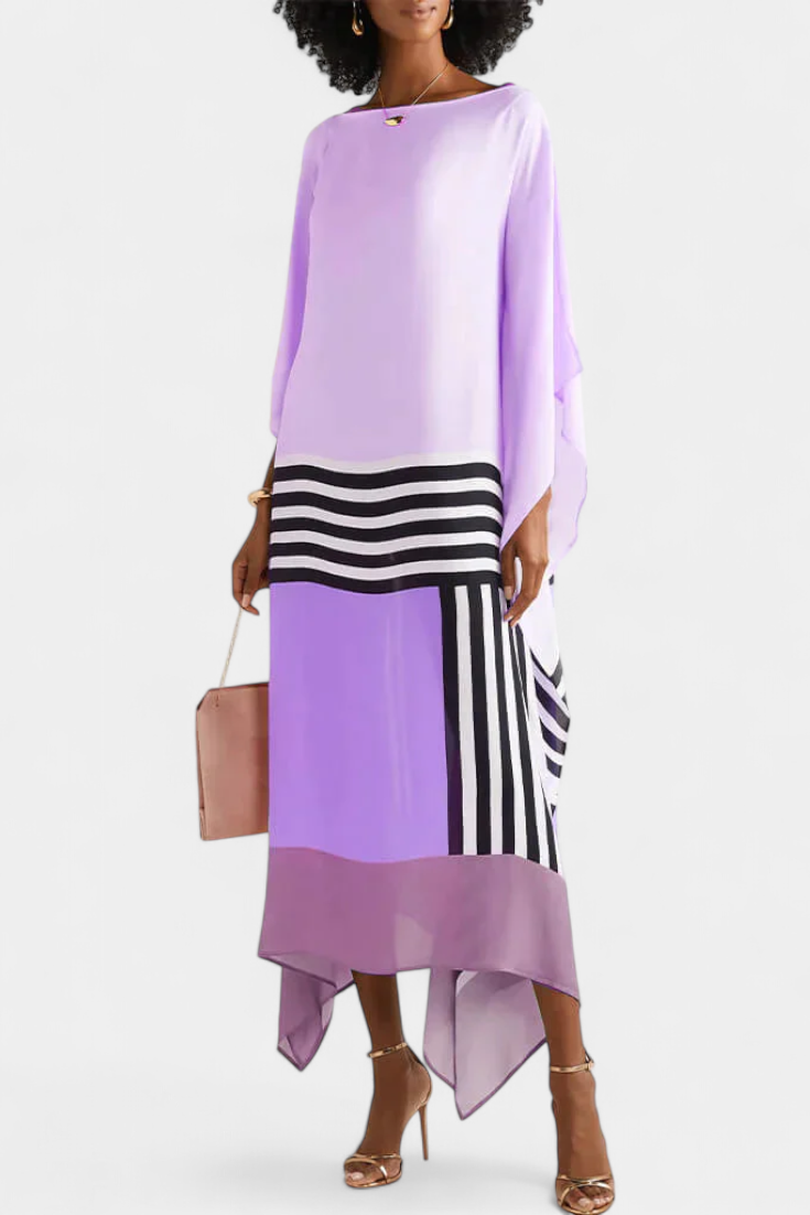 Elenora Kaftan Geometryczny o Szerokim Kroju