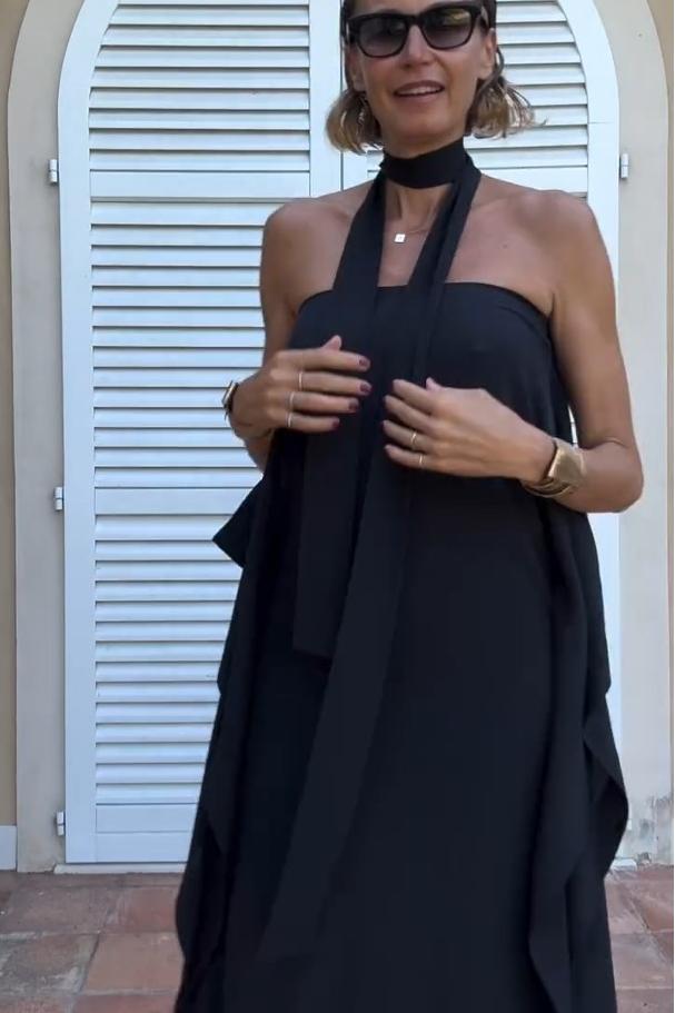 Asymetryczny Kaftan z Paskiem