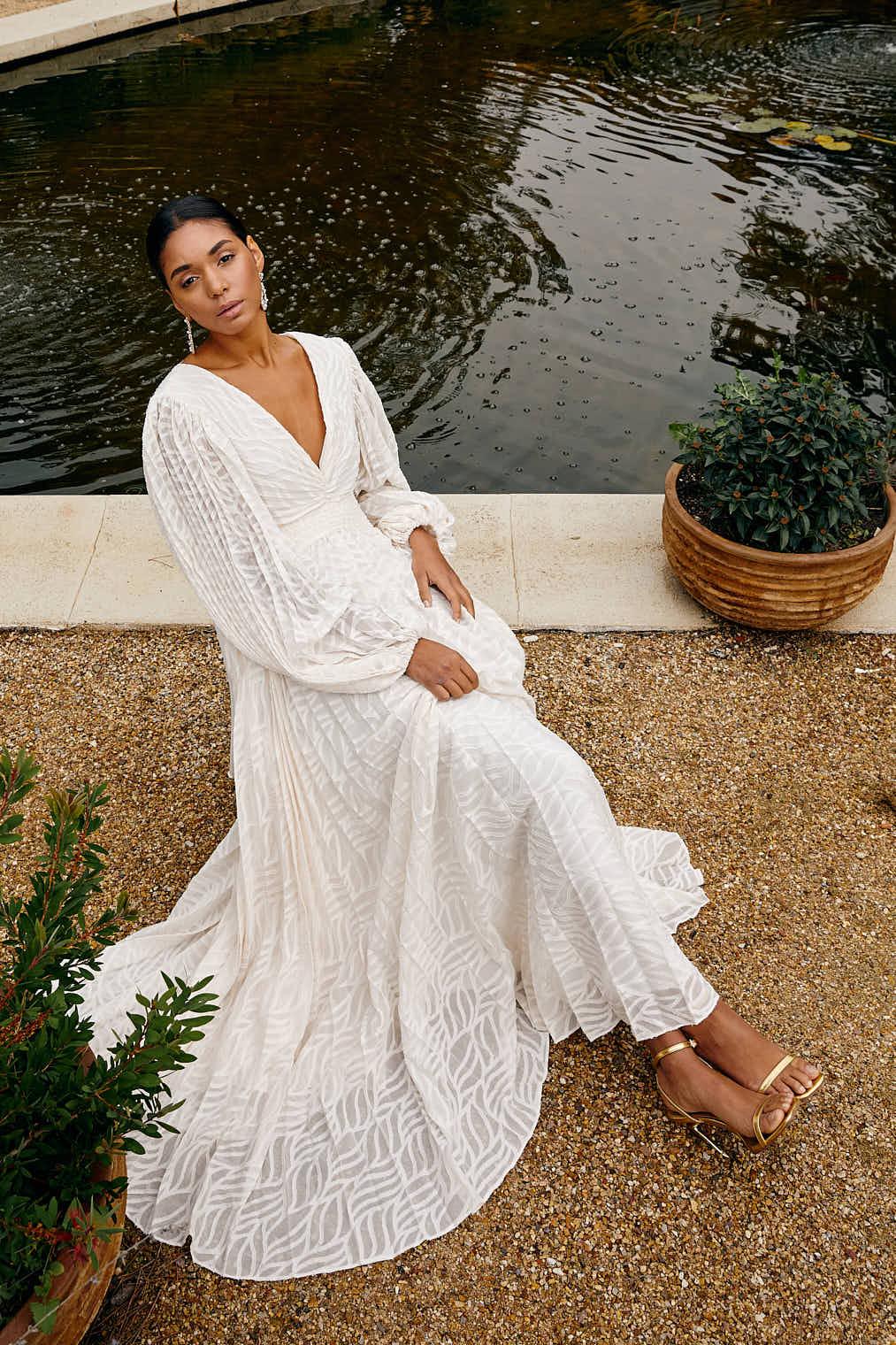 Allegory Elsa Kremowa Sukienka Maxi