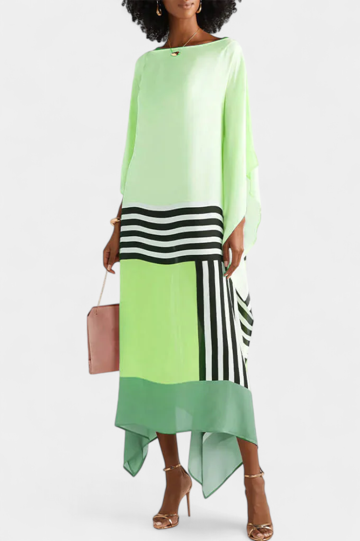 Elenora Kaftan Geometryczny o Szerokim Kroju