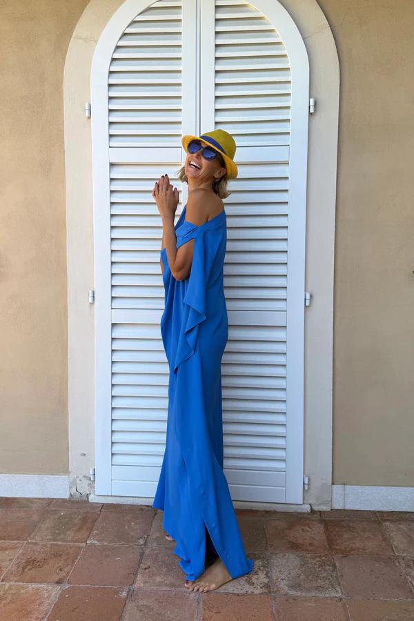 Asymetryczny Kaftan z Paskiem