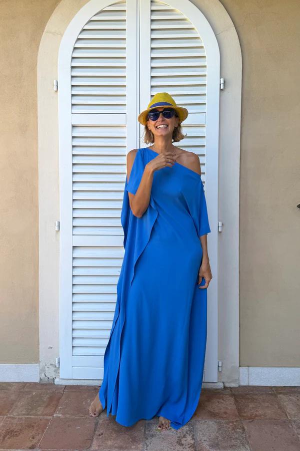 Asymetryczny Kaftan z Paskiem