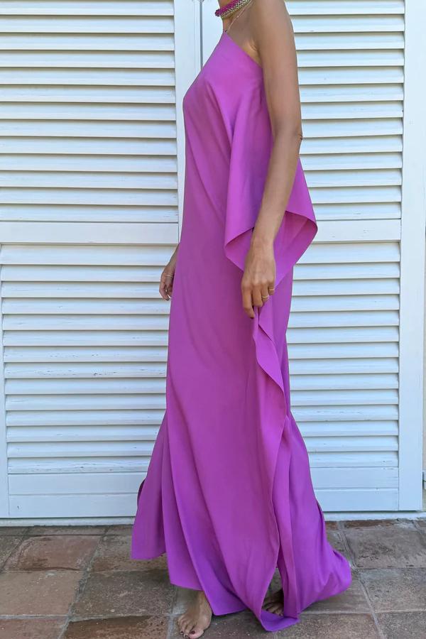 Asymetryczny Kaftan z Paskiem