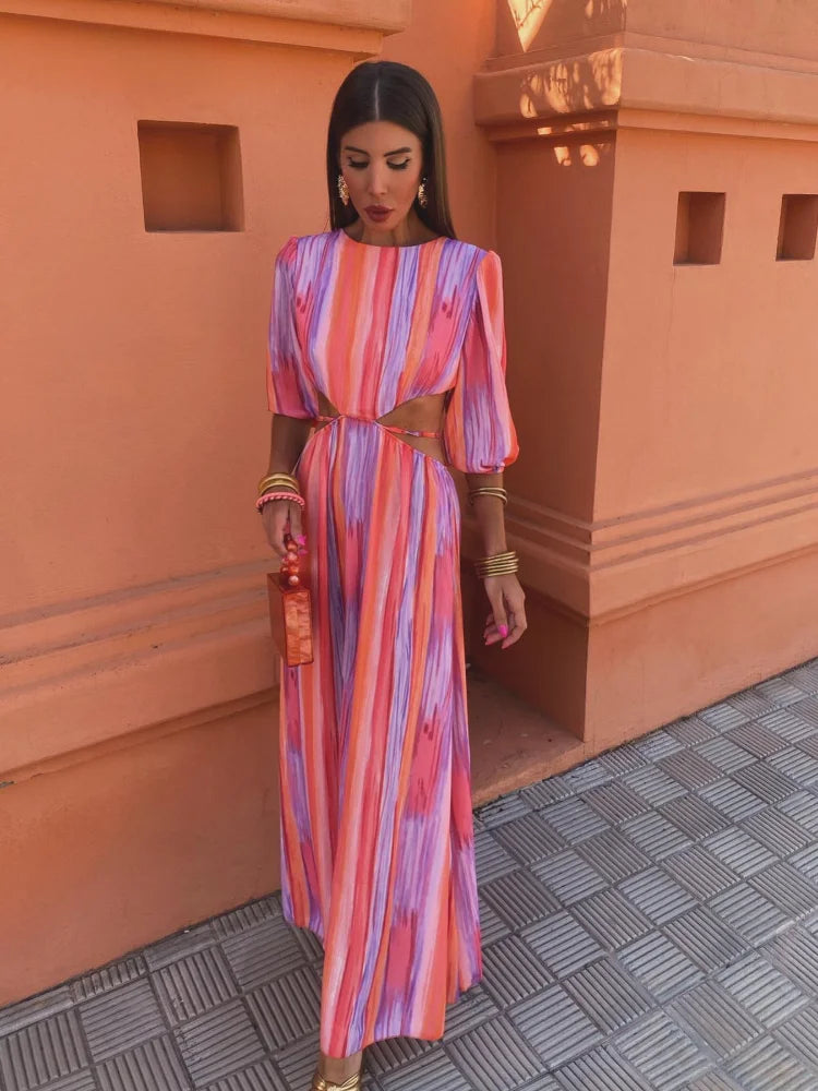 Paloma | Elegancka sukienka z wycięciami