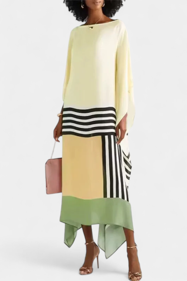Elenora Kaftan Geometryczny o Szerokim Kroju