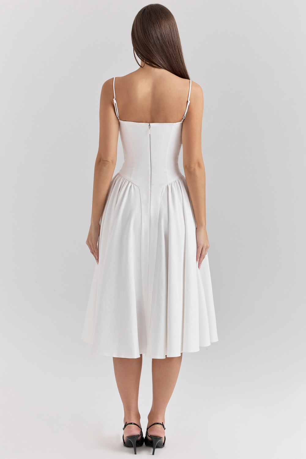 Celine | Sukienka Midi z Gorsetem