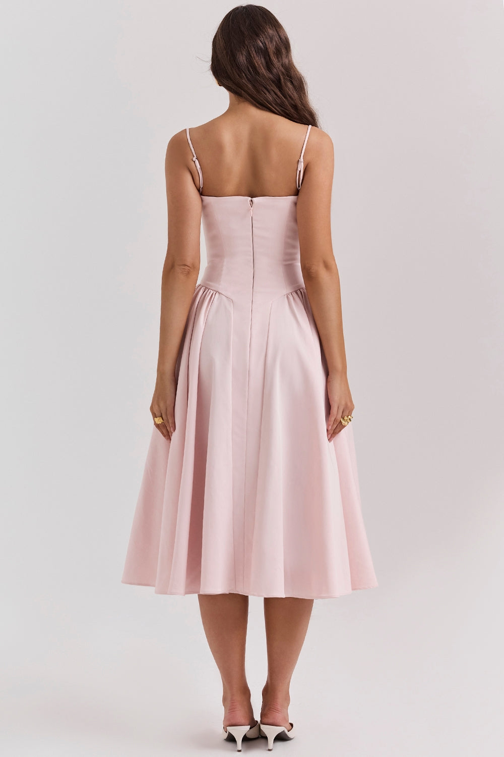Celine | Sukienka Midi z Gorsetem