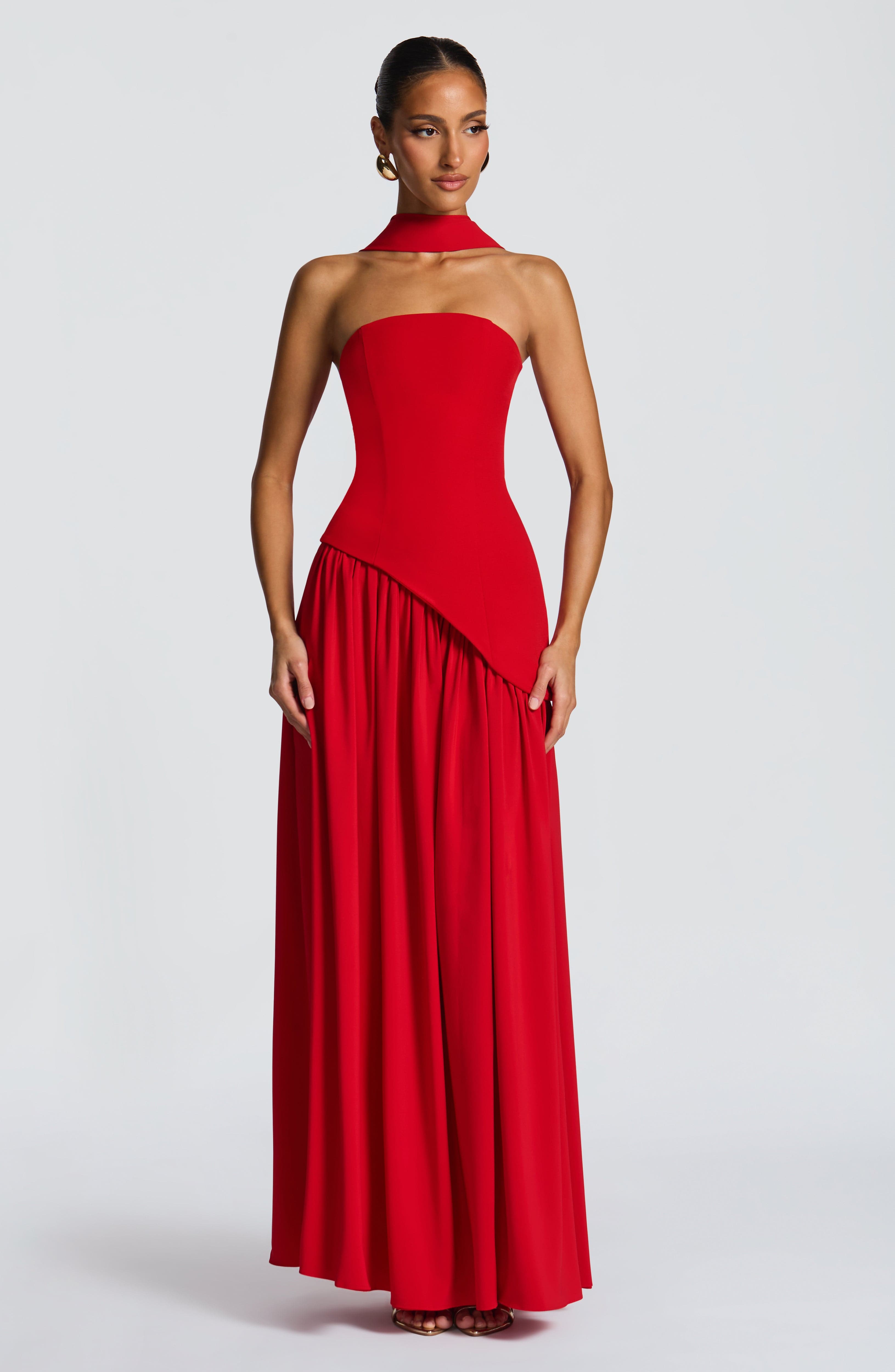 Sukienka Maliyah Maxi - Czerwona