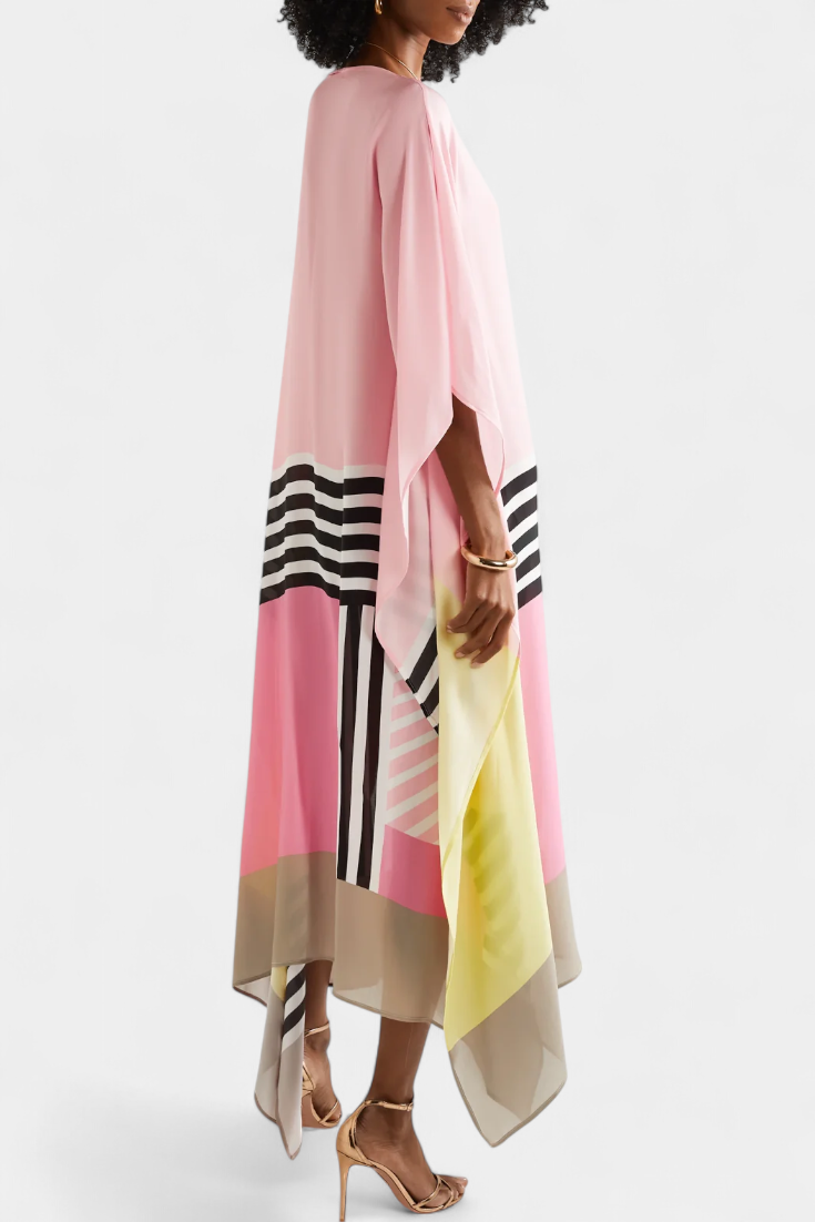 Elenora Kaftan Geometryczny o Szerokim Kroju