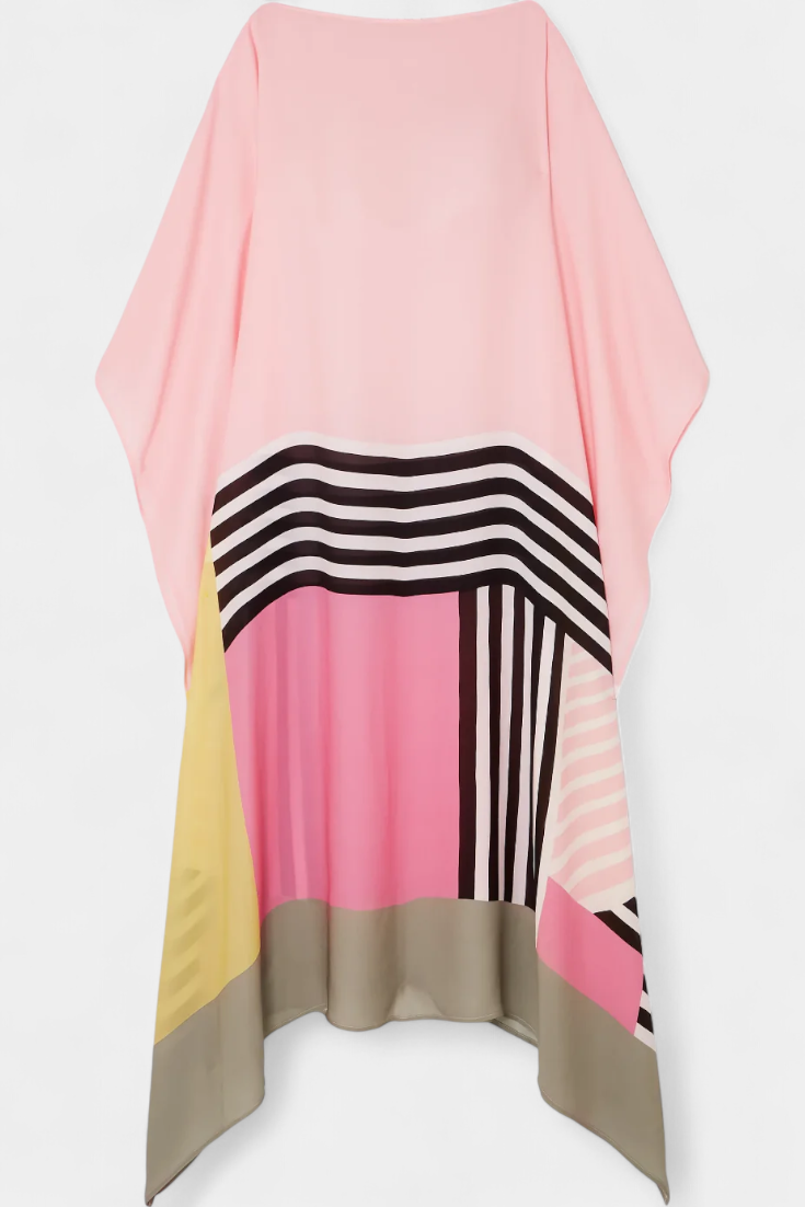 Elenora Kaftan Geometryczny o Szerokim Kroju