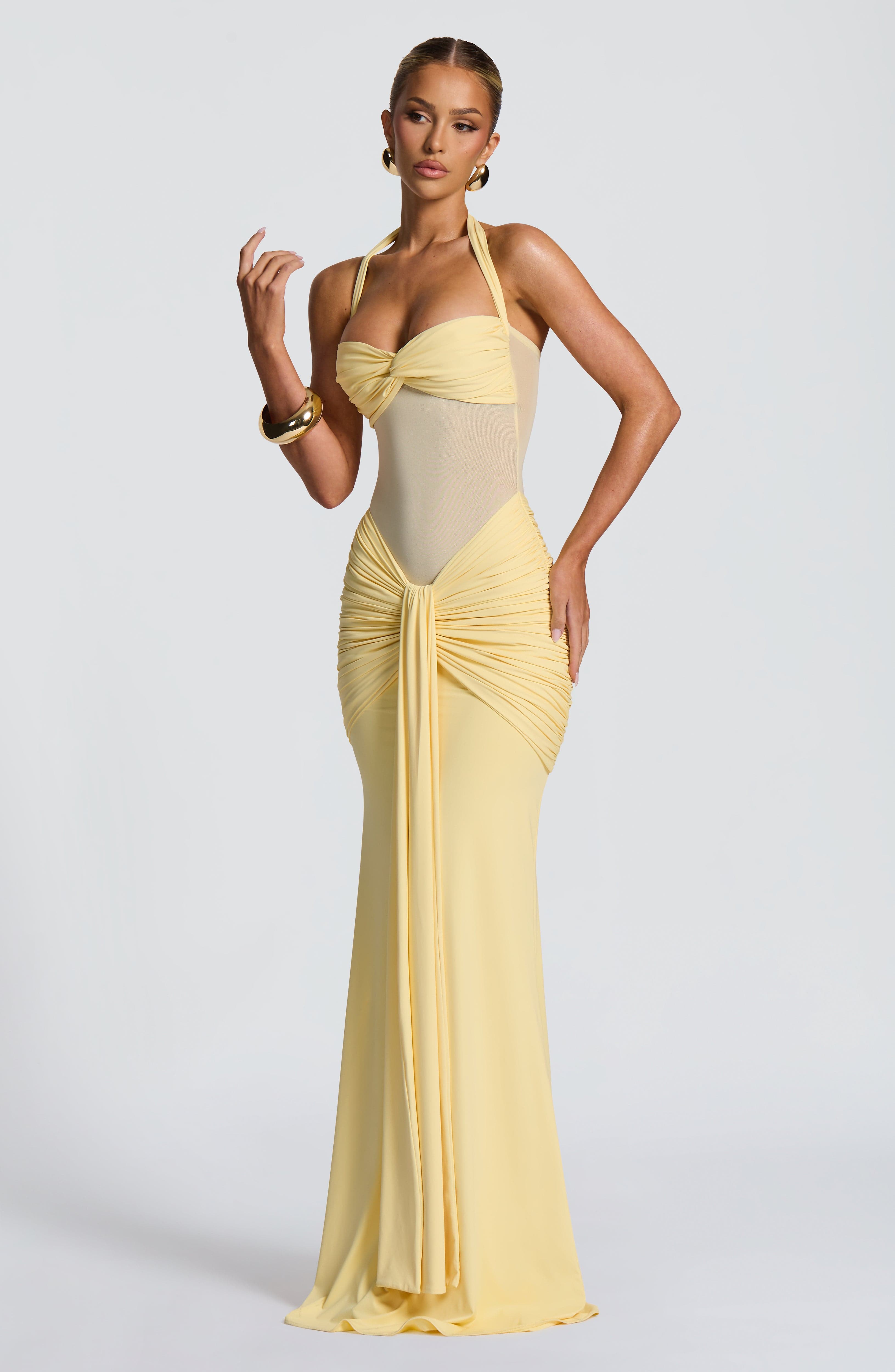 Sukienka Maxi Vixen - Cytryna