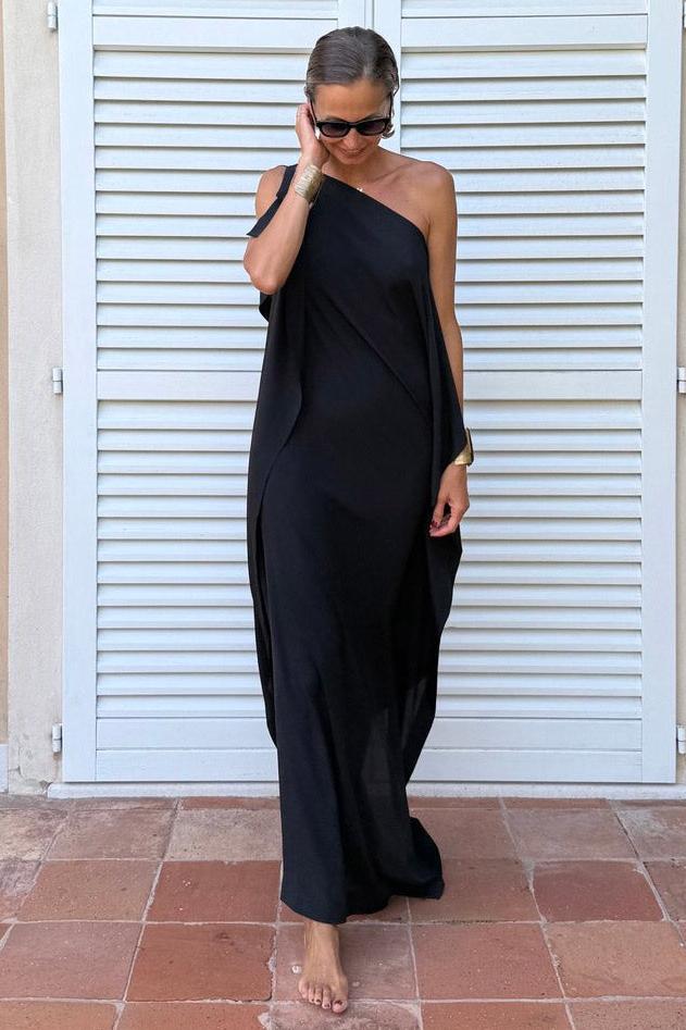 Asymetryczny Kaftan z Paskiem