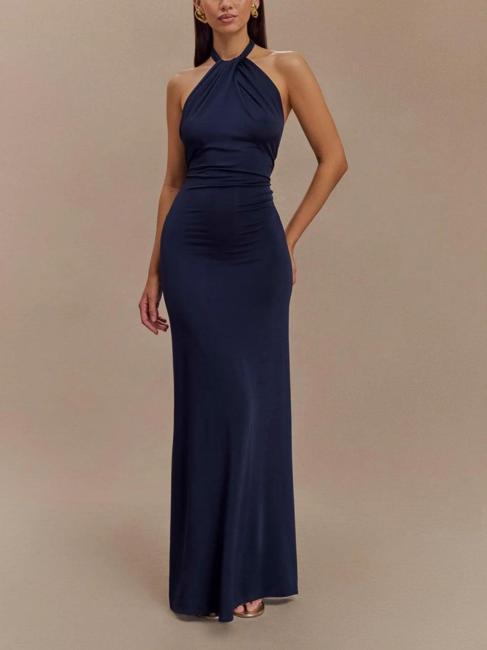 Sukienka Maxi Slinky Halter - Laguna