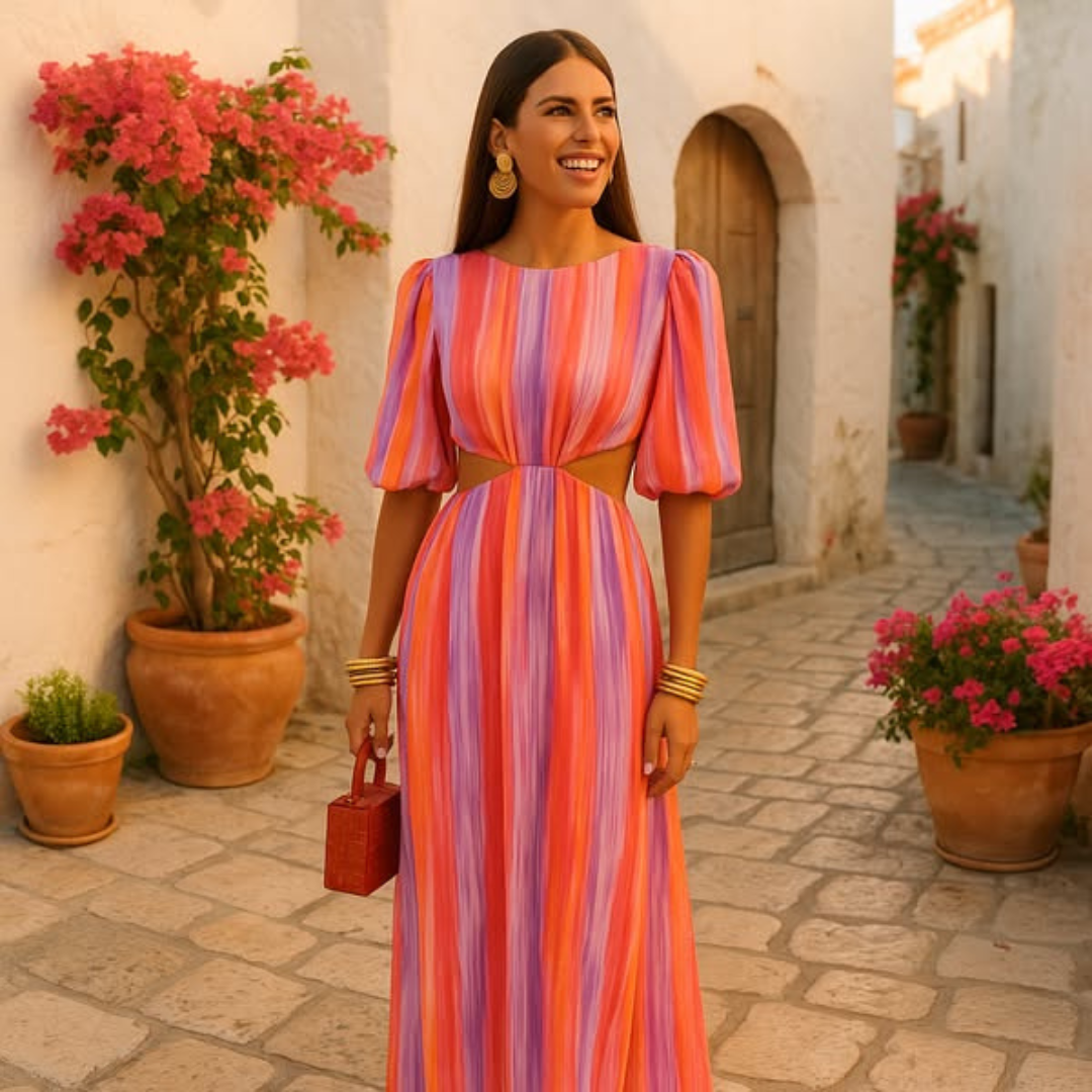 Paloma | Elegancka sukienka z wycięciami
