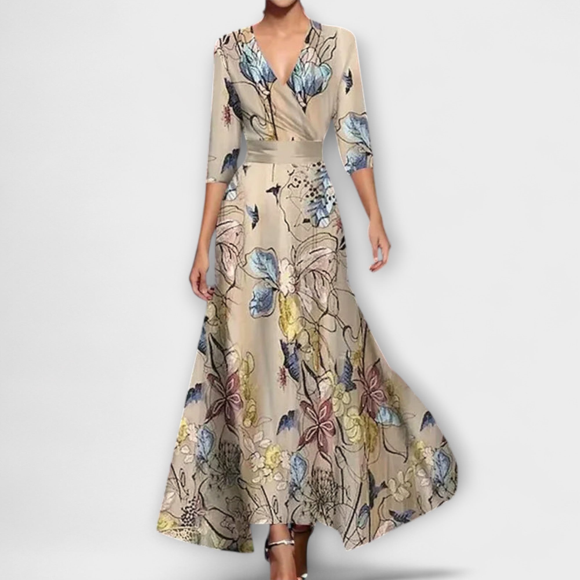 Aurélie | Elegancka Sukienka Damska z Designem z Rękawami